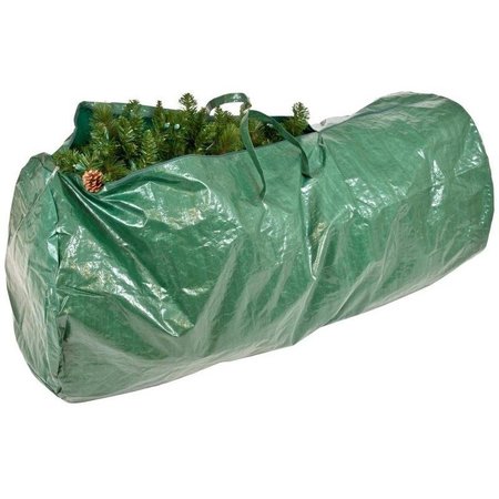 TREEKEEPER Tree Storage Bag, XL, 6 to 9 ft Capacity, Tarpaulin, Green, Zipper Closure, 60 in L, 30 in W SB-10172